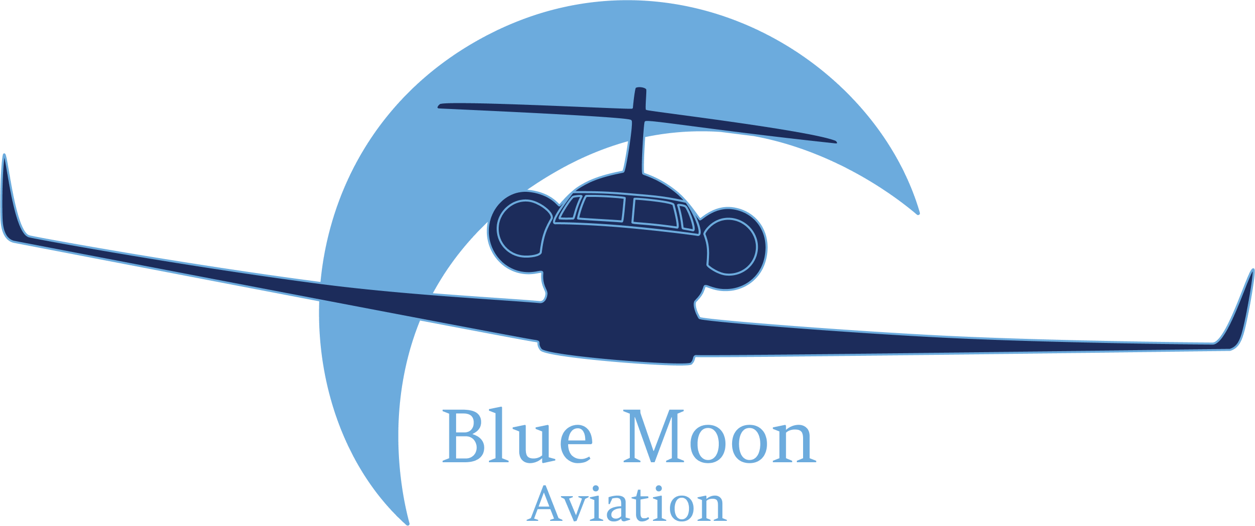 blue moon aviation logo